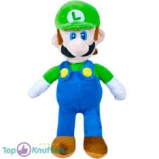 Super mario Bros knuffel luigi 38cm