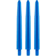 Darts shaft hoog blauw kort met een ringeltje
