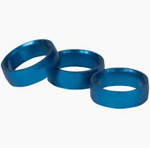 Target blauw kleuring 1 set of 3 rings slot lock rings