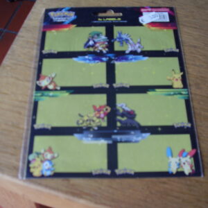 Pokemon schooletiketten
