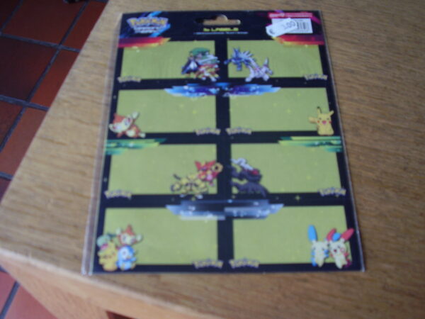 Pokemon schooletiketten