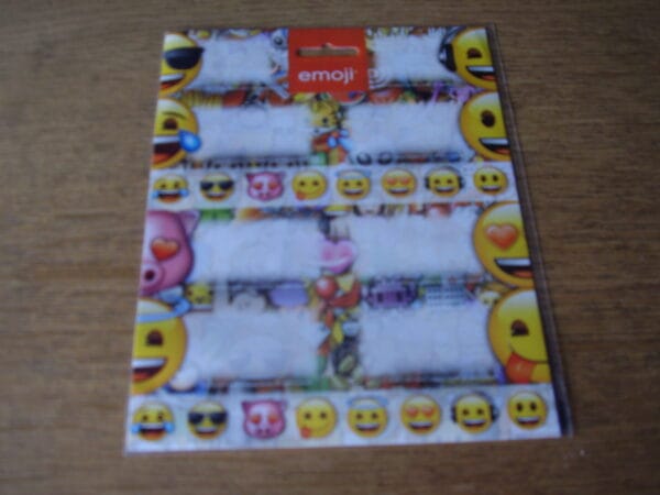 Emoji schooletiketten