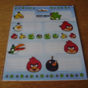 Angry Birds schooletiketten