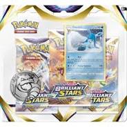 Pokemon brillant stars per 3 pakjes