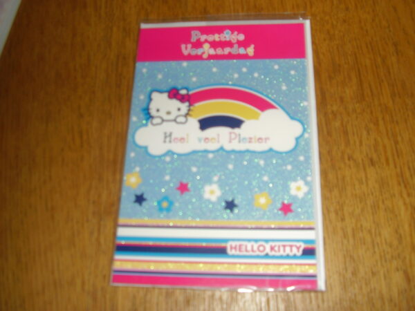 Hello Kitty prettige verjaardag heel veel plezier