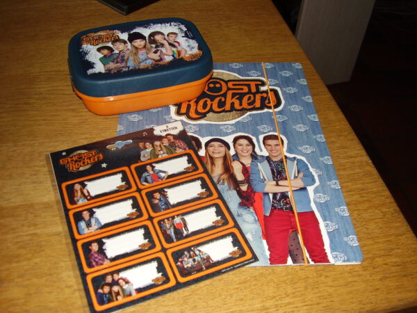 Ghost Rockers schoolset ringmap elastische map etiketten brooddoos
