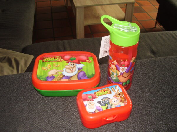 Plop schoolset drinkfles broodoos en koekjesdoos