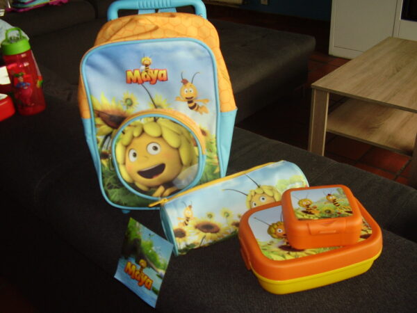 Maya kleine gevulde trolley kleine trolley (kleuters ) pennezak brooddoos koekjesdoos