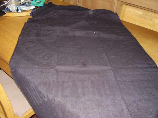 Club Brugge badhanddoek zwart no sweet no glory 70x140cm