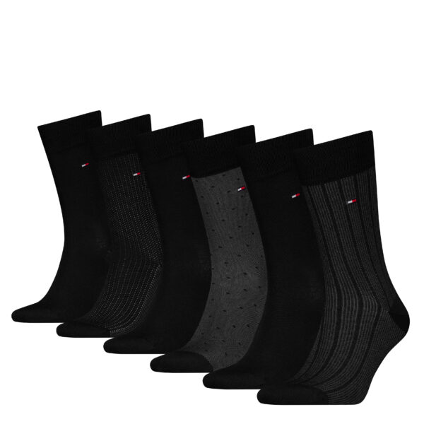 TOMMY HILFIGER TH MEN SOCK 6P TIN GIFTBOX BIRDSEYE - Afbeelding 2