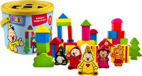 Bumba tromel met 50 houten blokken +18m