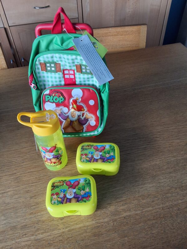 Plop kleine kleutertrolley drinkfles 2 koekjesdoos
