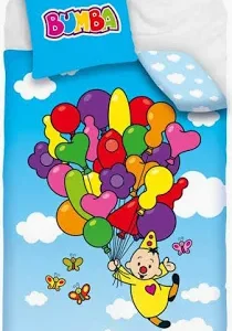 Bumba dekbedovertrek 1 persoon katoen 140x200cm ballonnen