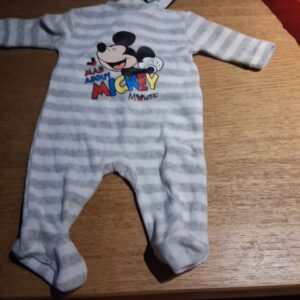 Mickey pyjama in 1 stuks grijs