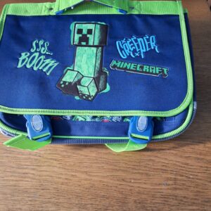 Minecraft boekentas 38cm 31.50x41x15cm 2 vakken en voorzakje