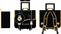 Real Madrid schooltas trolley 41cm 2comp +voorzakje38x31x14cm