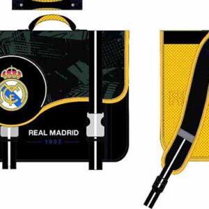 Real Madrid schooltas 38cm 2comp +voorzakje33x41x14cm