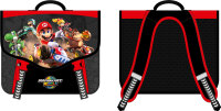 Mario Bros boekentas 38cm 2 comp +voorzakje 31x38x16cm